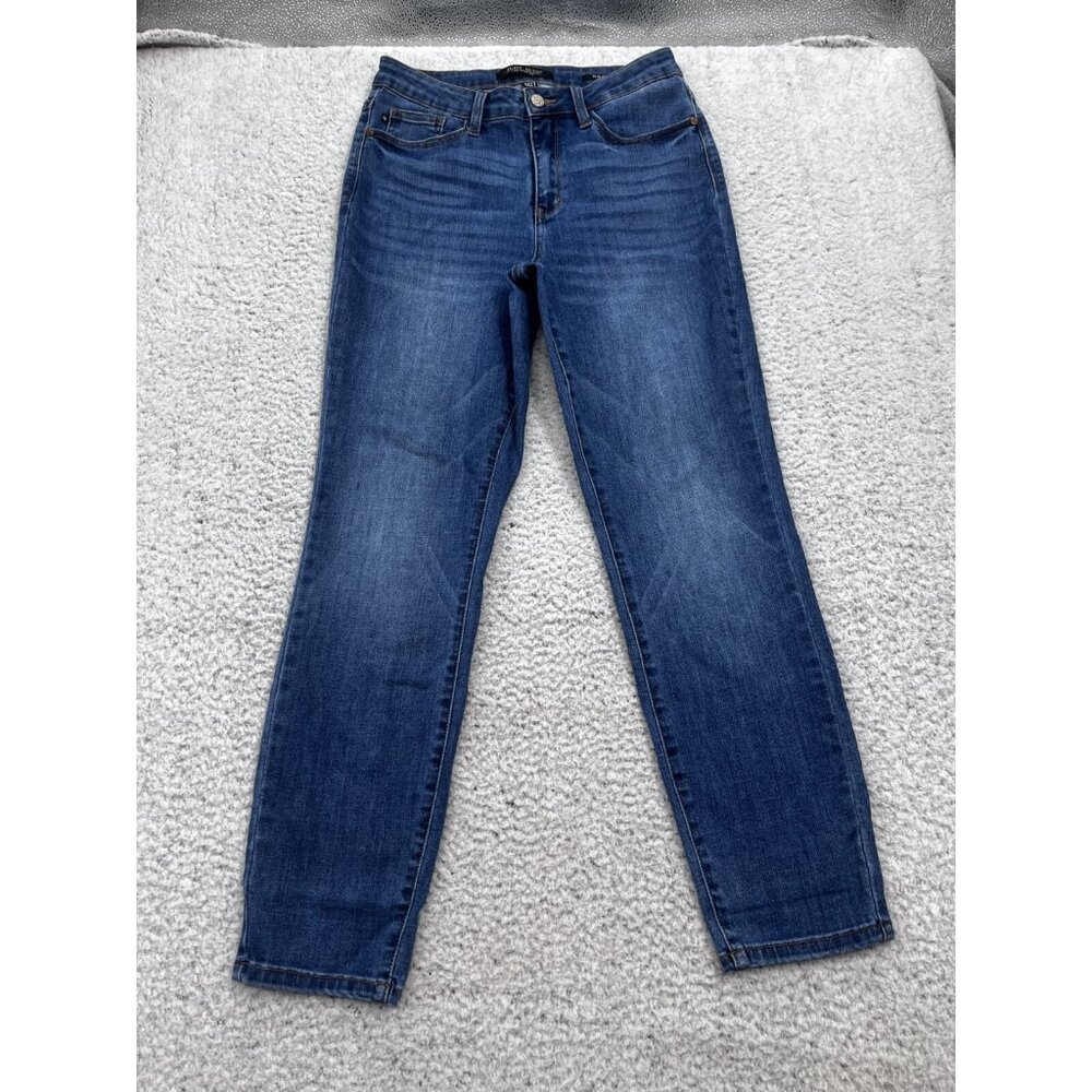 Judy Blue Jeans Womens 5/27 Blue Medium Wash Slim Fit Hi-Rise - Picture 2 of 11